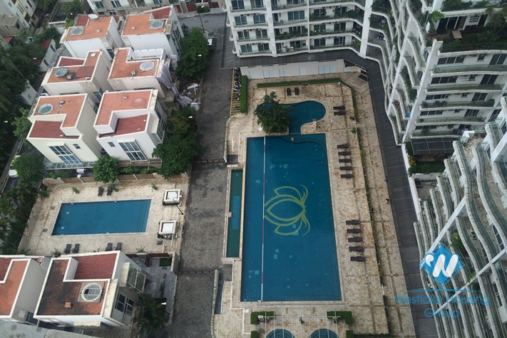 Beautiful apartment with lake view and large balcony for rent in Golden Westlake Tay Ho, Hanoi, Vietnam